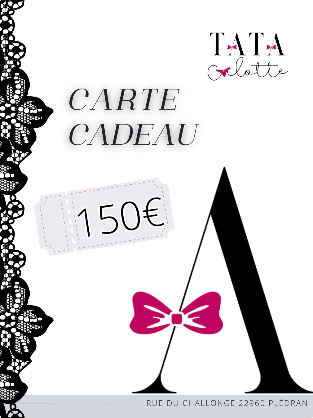 Carte cadeau TATA Culotte